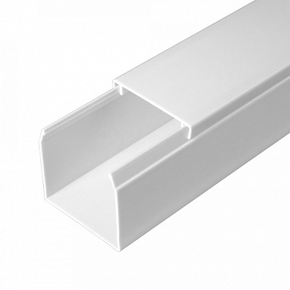 Кабель-канал белый 2-й замок 60*40мм ПРОМРУКАВ