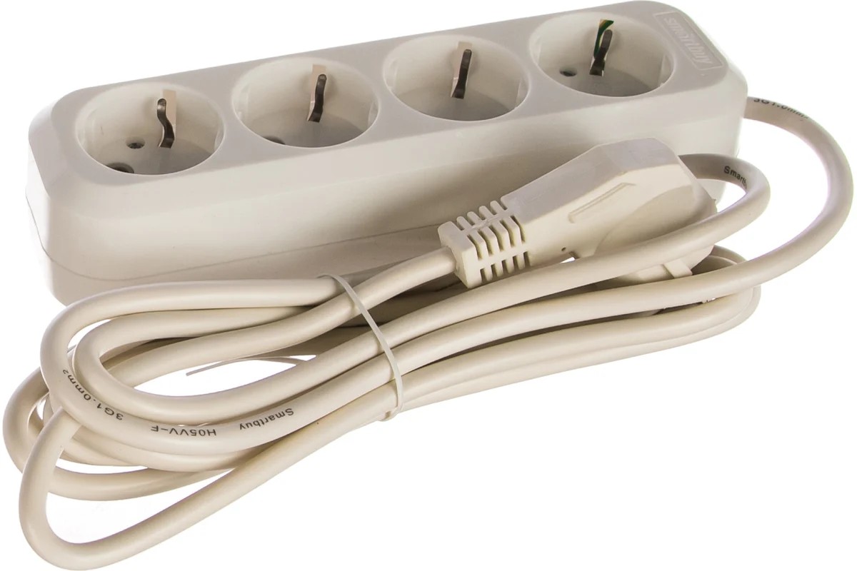 Удлинитель 4 гнезда 3 метра SMARTBUY