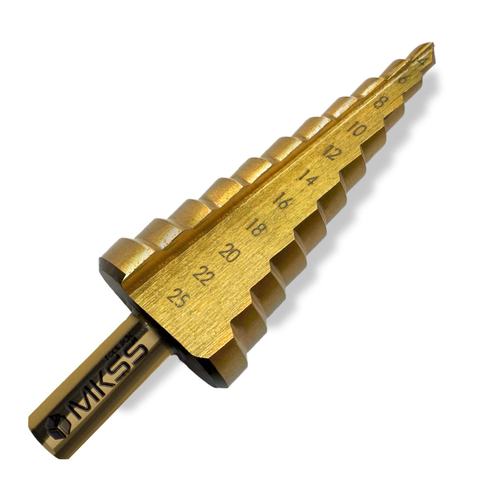 Сверло ступенчатое 4-25 мм HSS-G (4341) TiN DIN1412C MKSS