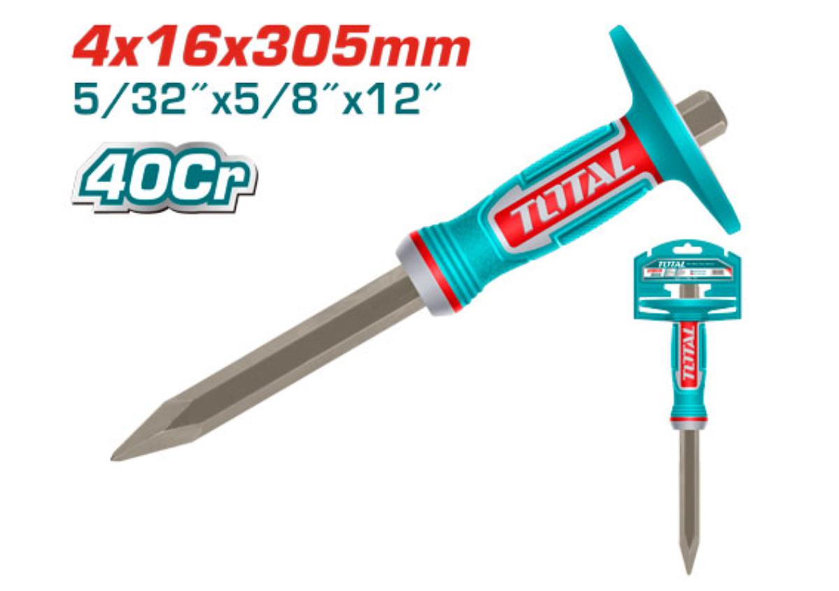 Зубило по бетону TOTAL THT4530416