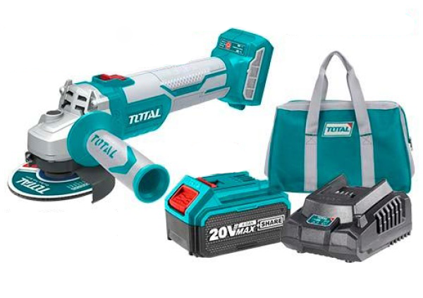 Аккумуляторная угловая шлифовальная машина TOTAL TAGLI11522