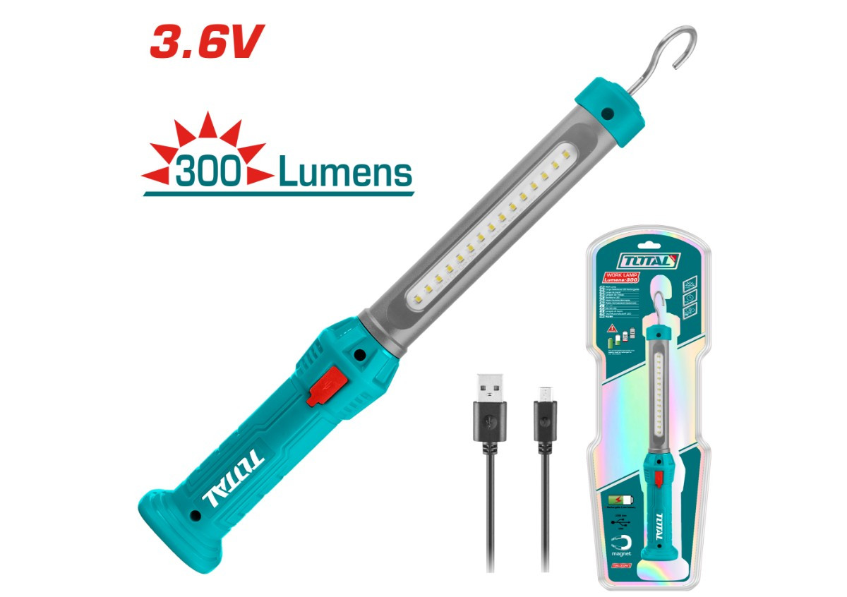 Перезаряжаемая рабочая светодиодная лампа 3.5 В TOTAL TWLI35261