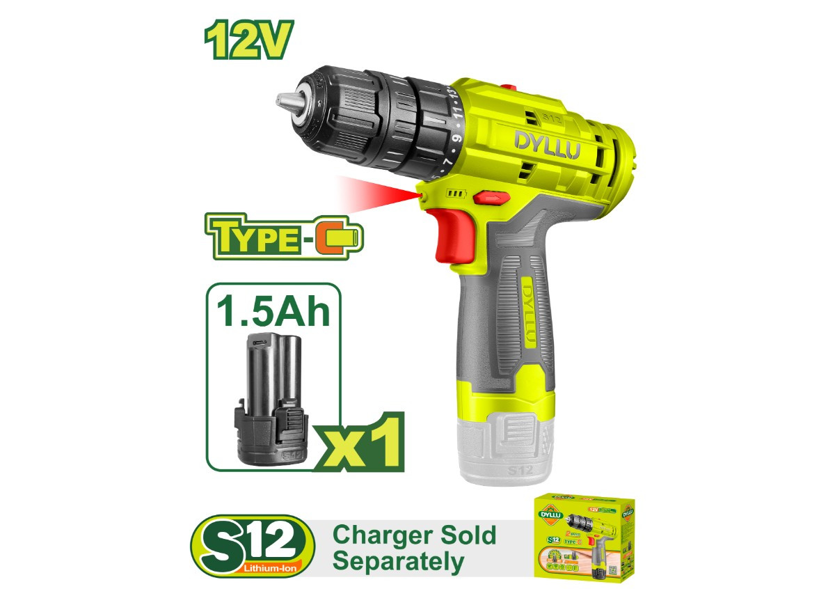 Аккумуляторная отвертка 12 В DYLLU DTCDS520