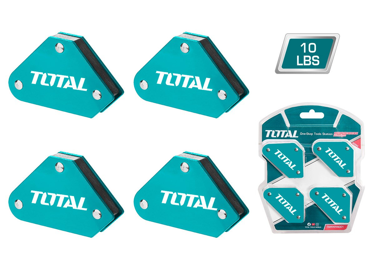 Եռակցման մագնիսների հավաքածու 4 կտոր TOTAL TAMWH4001