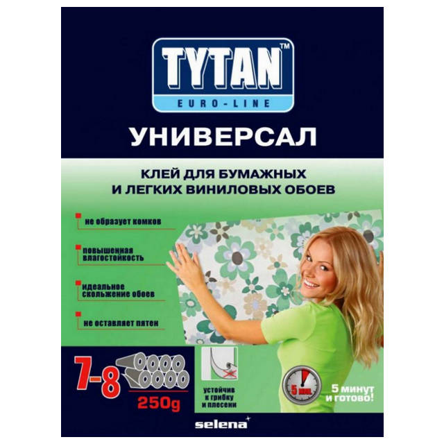 Սոսինձ ունիվերսալ պաստառի 250գր Euro-line Tytan