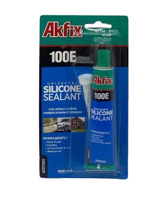 Սիլիկոն պարկուճով սպիտակ 100E 24/192 50մլ  AKFIX