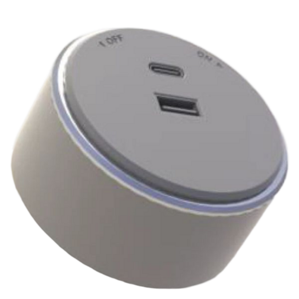 Зарядное устройство USB A+C 12W Черный (1/20/120) Electrica