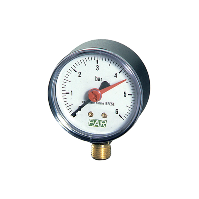 Մանոմետր 1/4", շառավղային միացում, FAR