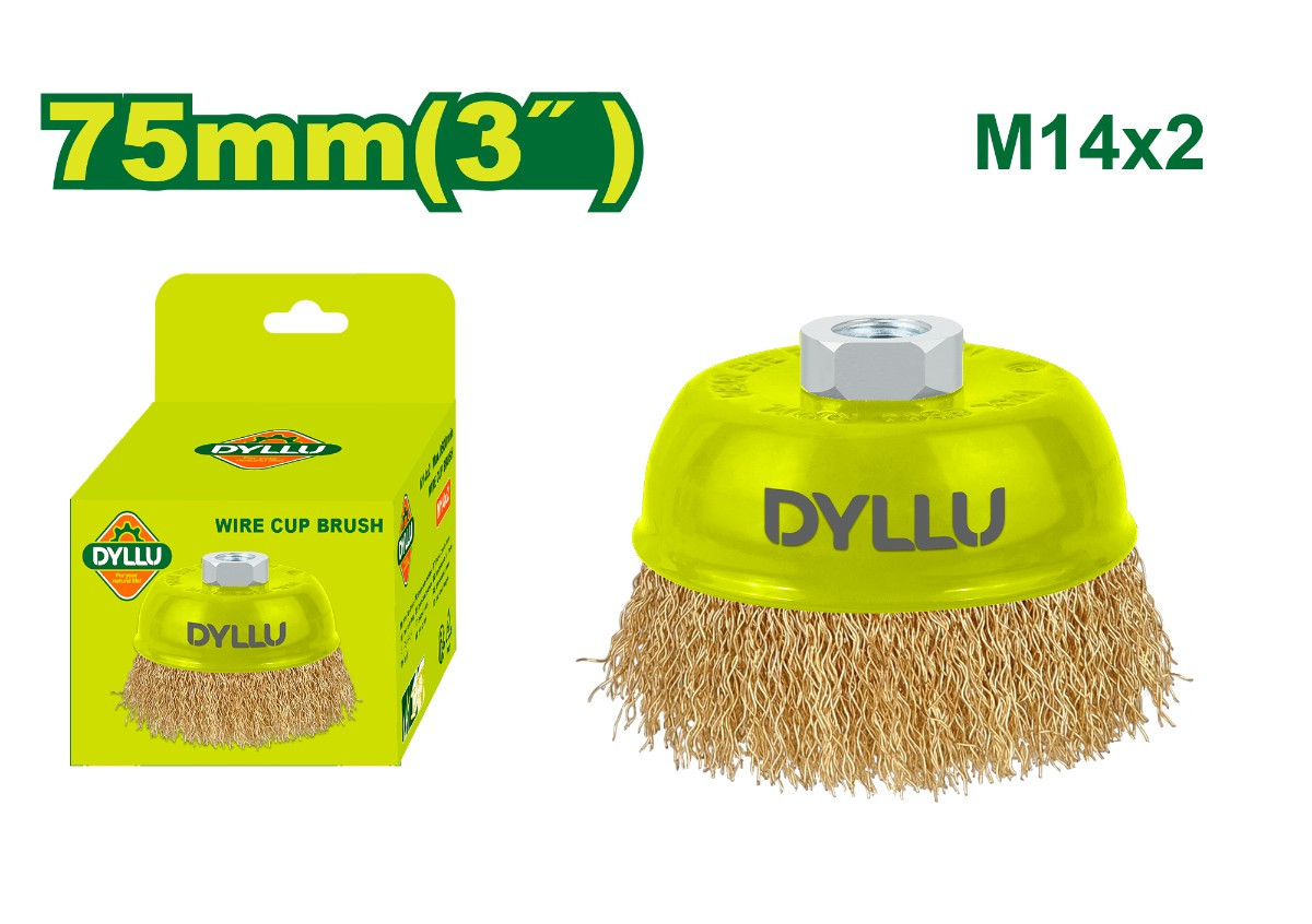 Щетка металлическая  с чашкой 75мм DTCE1401  DYLLU