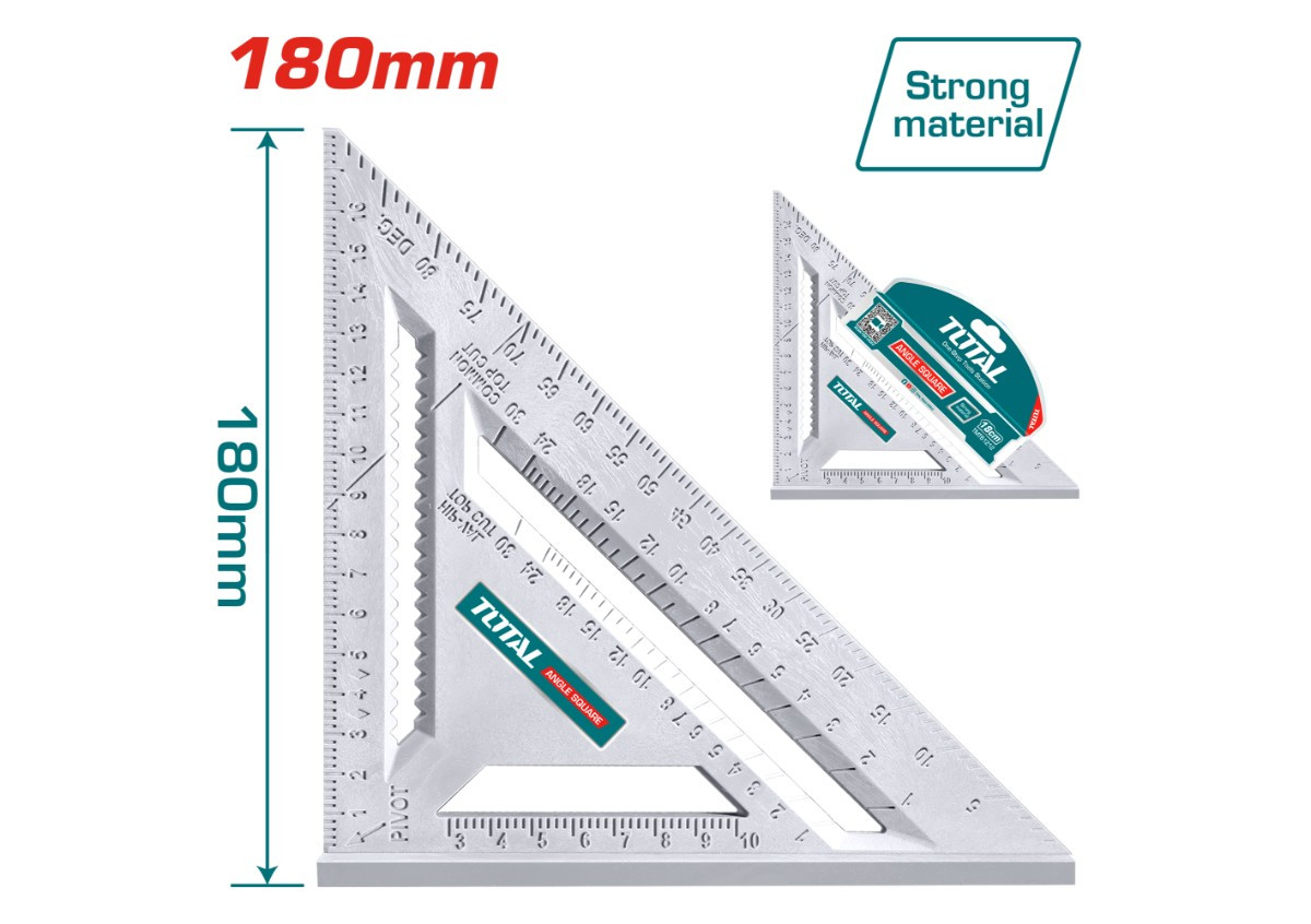 Угольник 7x7 дюймов  TOTAL TMT61212