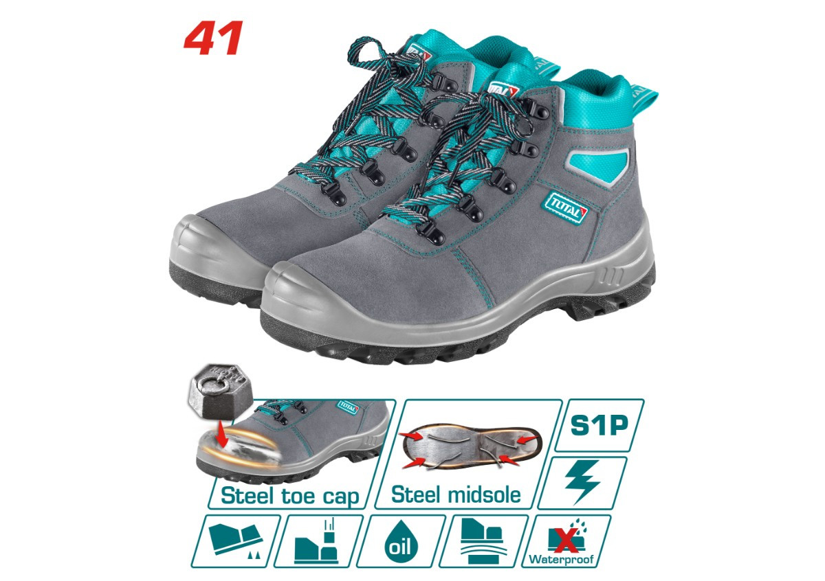 Պաշտպանիչ կոշիկ զամշե երկաթե տակդիրով N41 TSP201S1P TOTAL