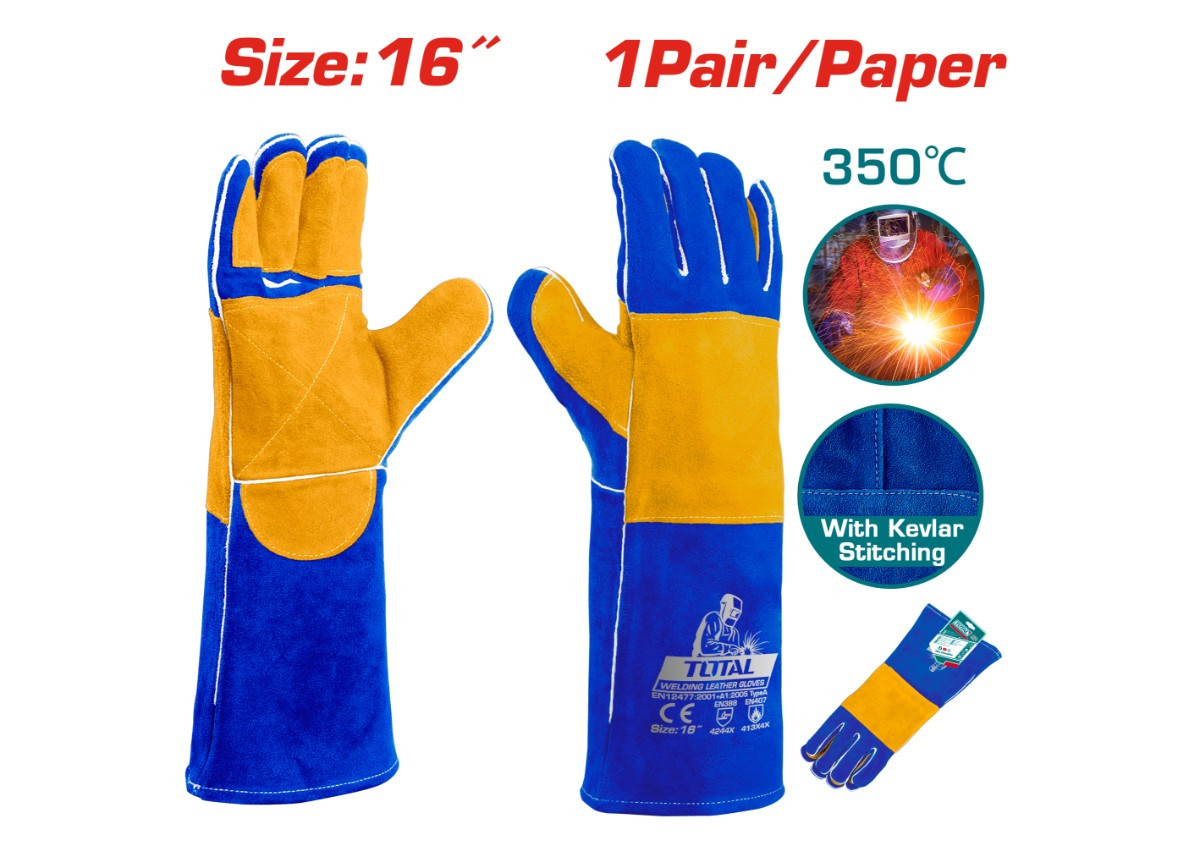 Եռակցման կաշվե ձեռնոցներ TOTAL TSP15216	100841