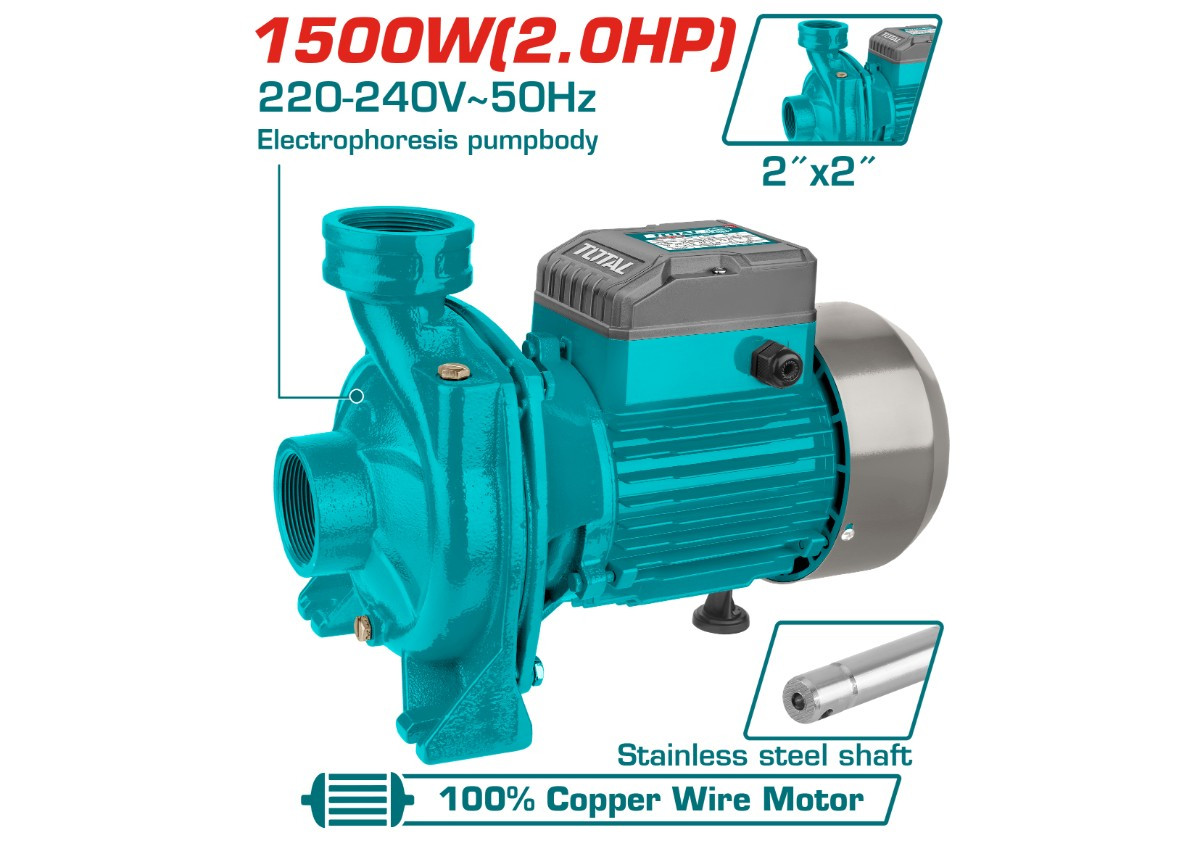 Ջրի պոմպ 1500W TOTAL TWP2150026