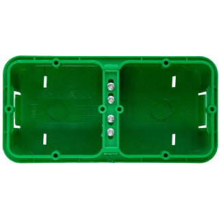 Տուփ մոնտաժային ուղղանկյուն (2-մոդուլային):140x70x43 К-820-2  TITAN