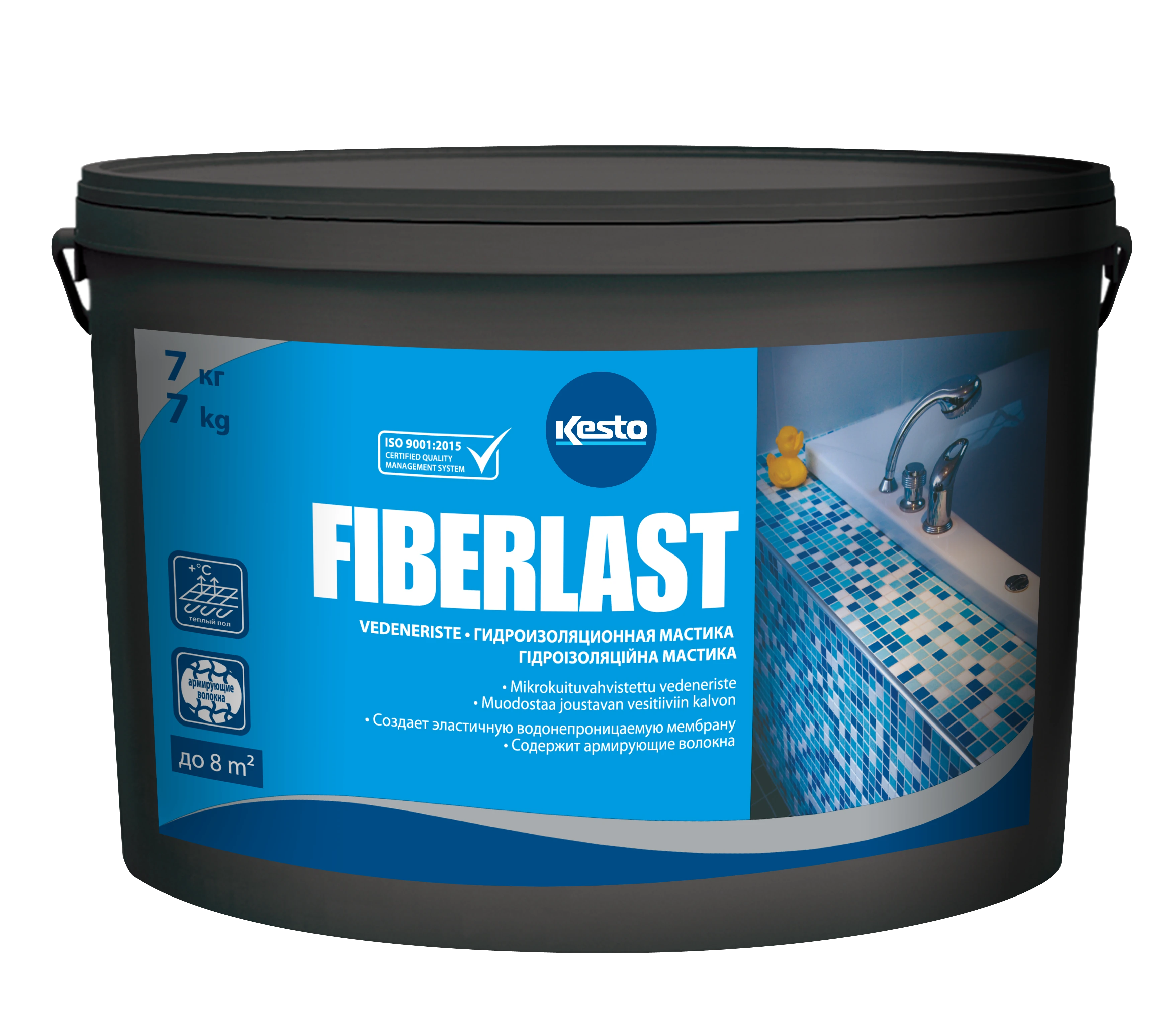 Ջրամեկուսիչ մաստիկա 7կգ   Fiberlast  Kesto