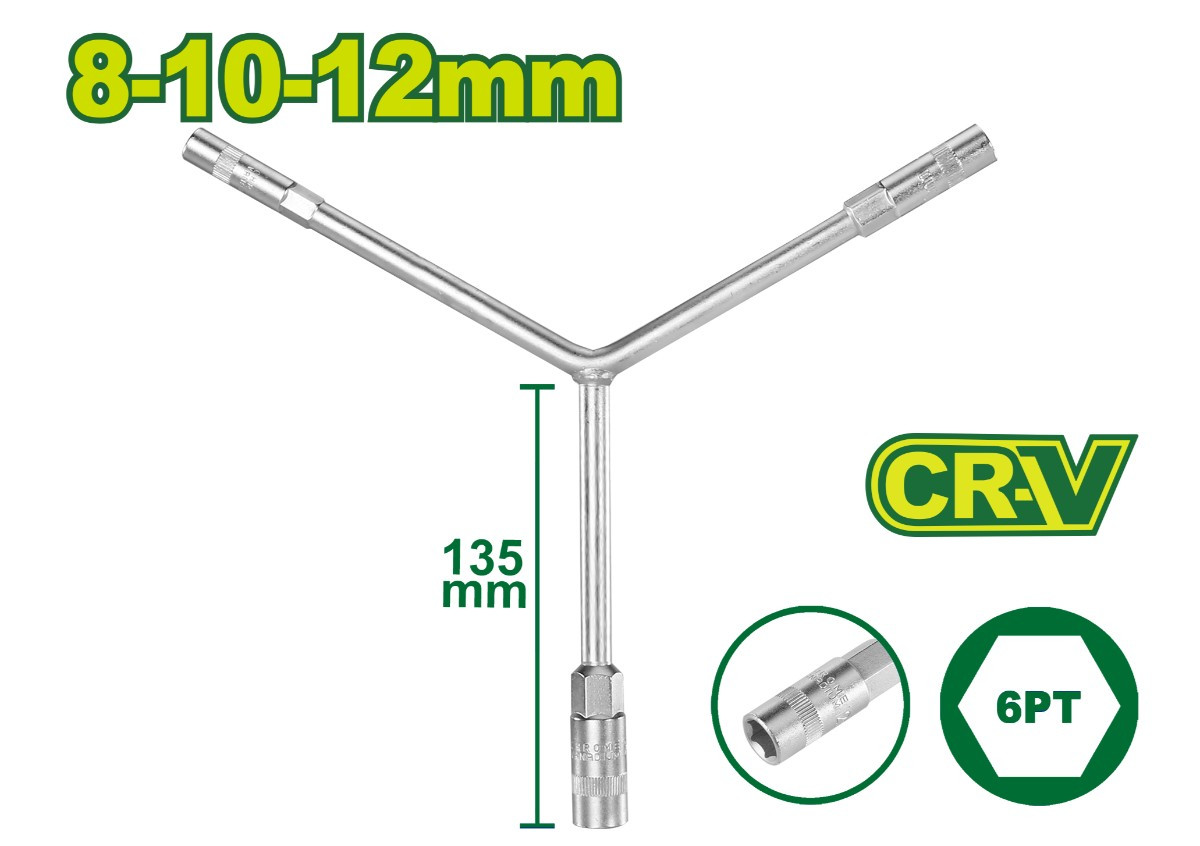 Y-աձև բանալի DYLLU DTTH2101 DTTH2101 8-12մմ