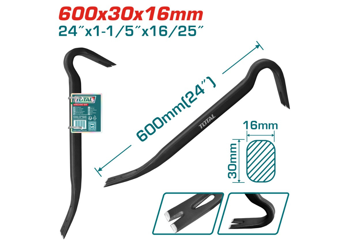 Մեխահան 600մմ TOTAL THT431242