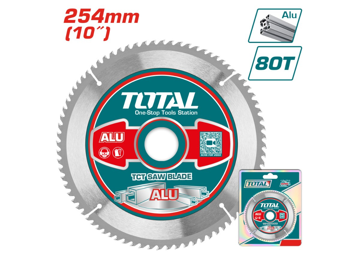 Ալմաստե սկավառակ ալյումինի համար 254մմ TOTAL TAC233728