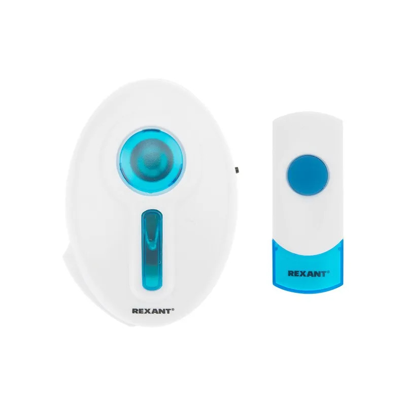 Дверной звонок питание 220 В (с вилкой), кнопка IP44 REXANT