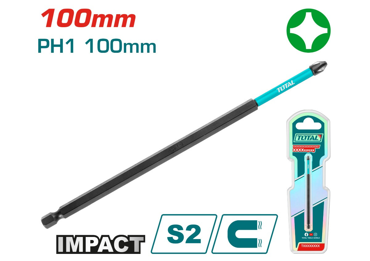 Бита для ударной отвертки TOTAL TACIM71PH1100
