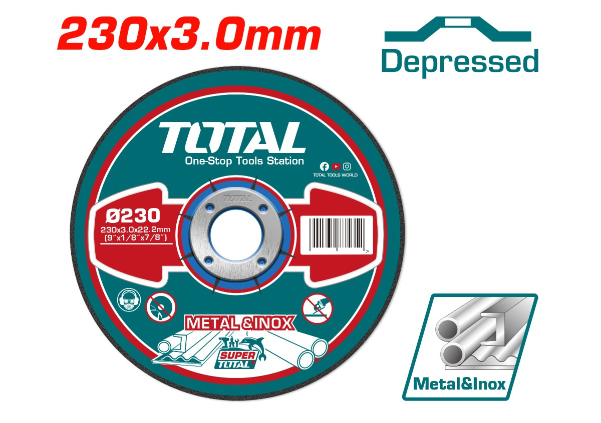 Диск отрезной абразивный 230*3.2*22.2 мм  TAC2212301 TOTAL