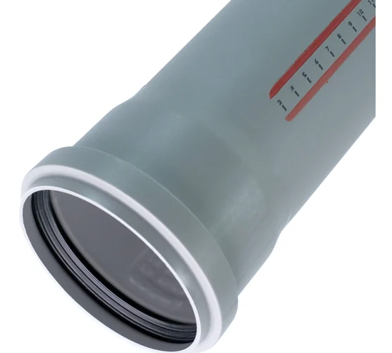 Խողովակ կցորդով մոխրագույն d40*1500մմ OSTENDORF -HTEM