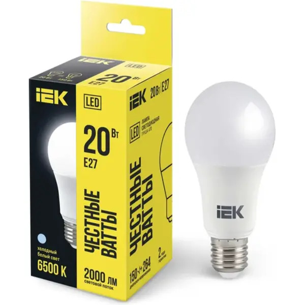 LED լամպ A60 20 w 6500K E27 IEK