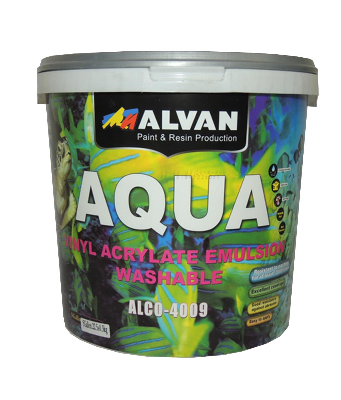 Ներկ ջրաէմուլսիոն  22,5կգ  Aqua Latex  ALVAN