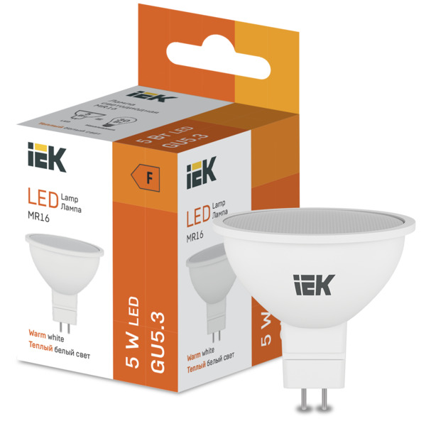 LED լամպ MR16 5 w 3000K IEK