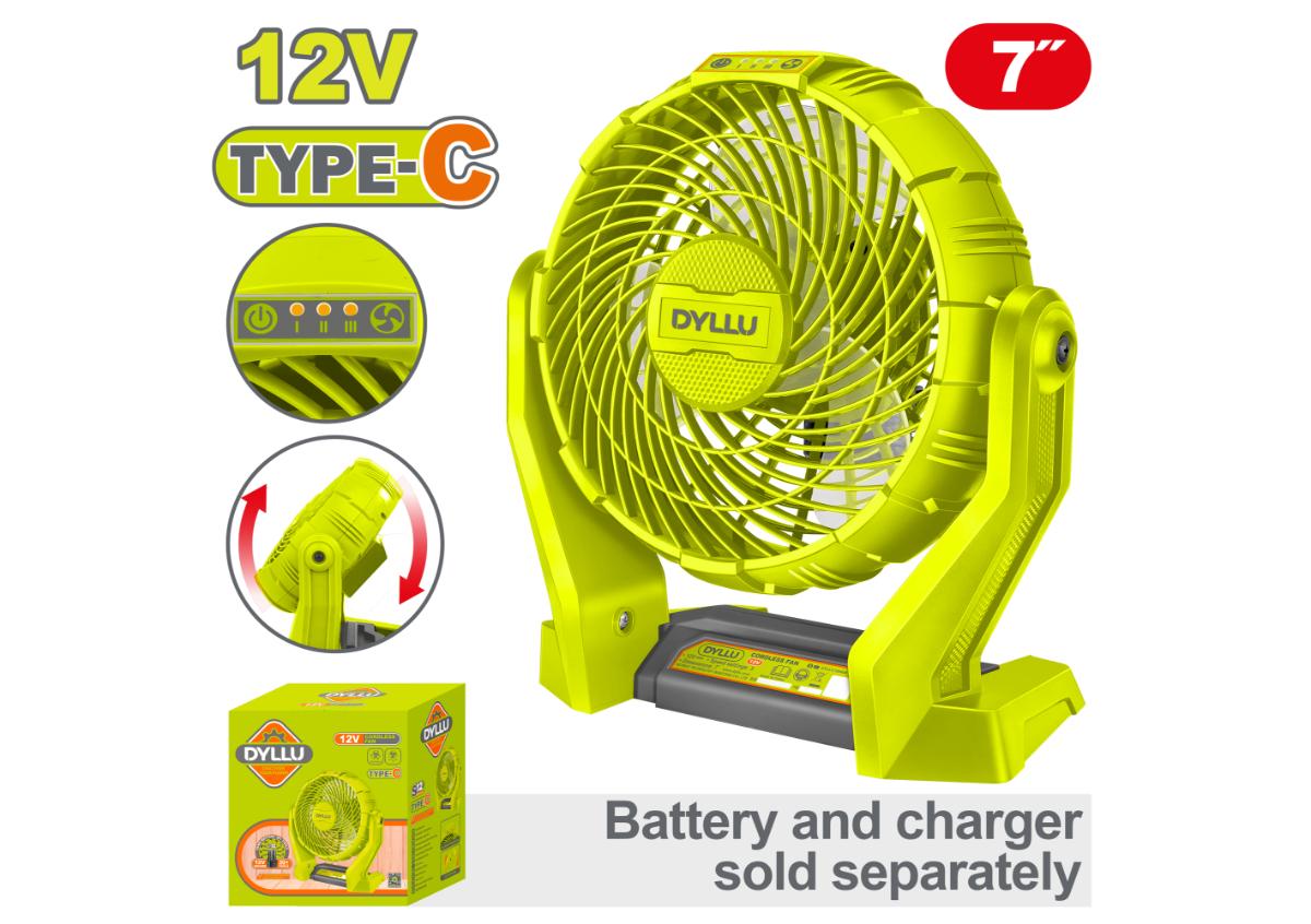 Օդափոխիչ մարտկոցային 12Վ DYLLU DTLF1507