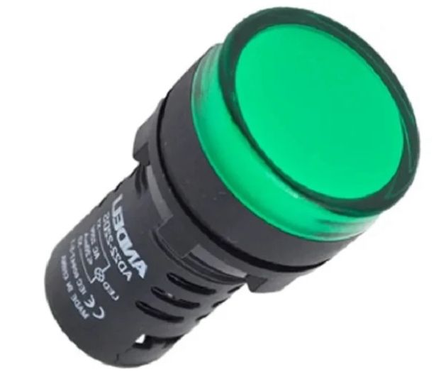 Сигнальная лампа AD16-22DS AC220V GREEN ANDELI