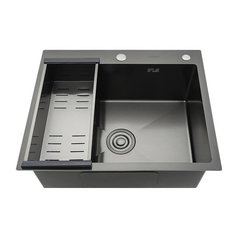 Мойка для кухни с коландером из нержавеющей стали 60*50 Gappo