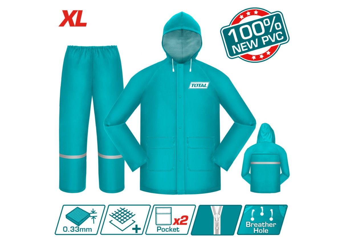 Անձրևի թիկնոց տաբատով XL TOTAL THTRS031.XL