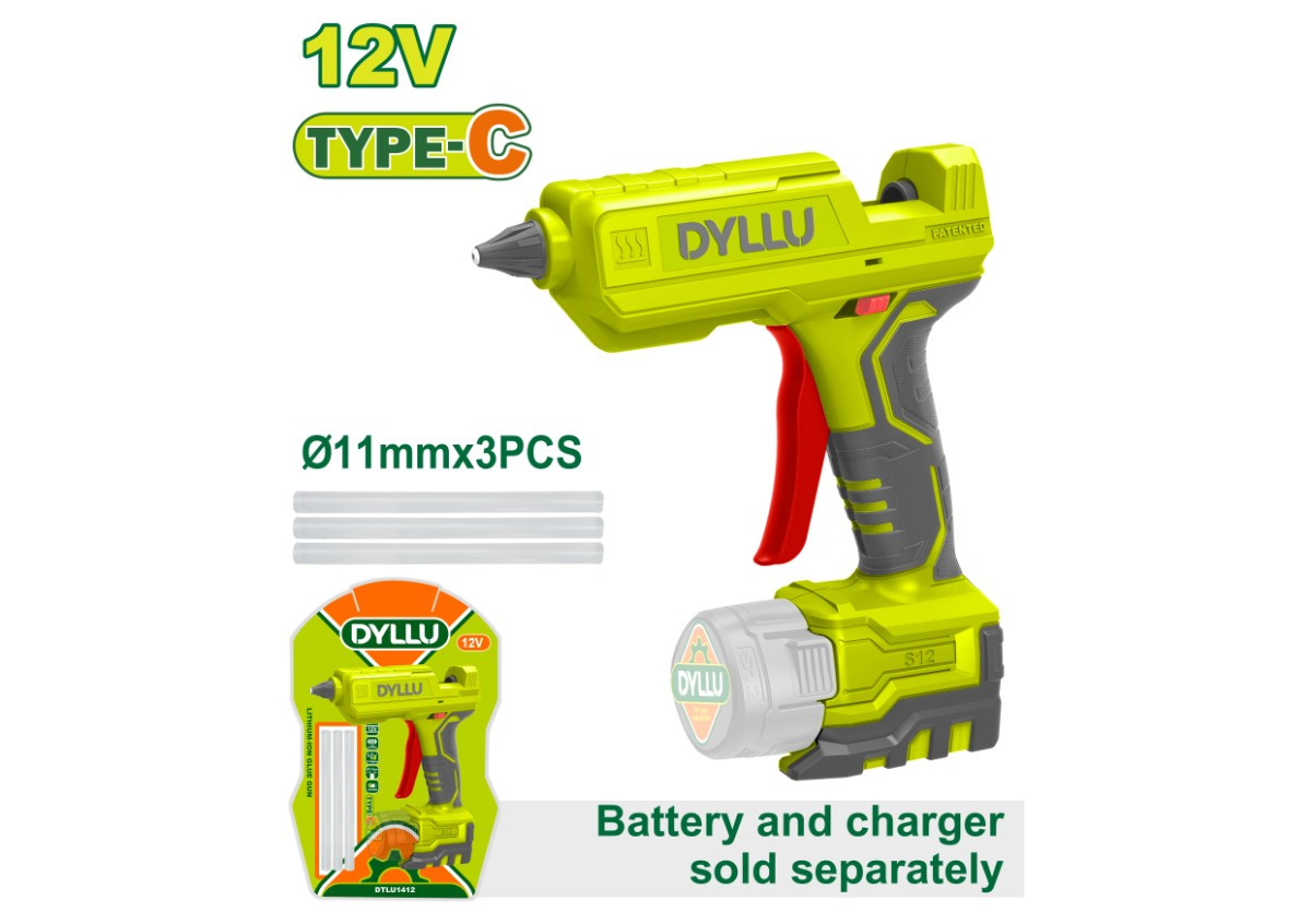 Пистолет для герметика  DYLLU DTLU1412 12v