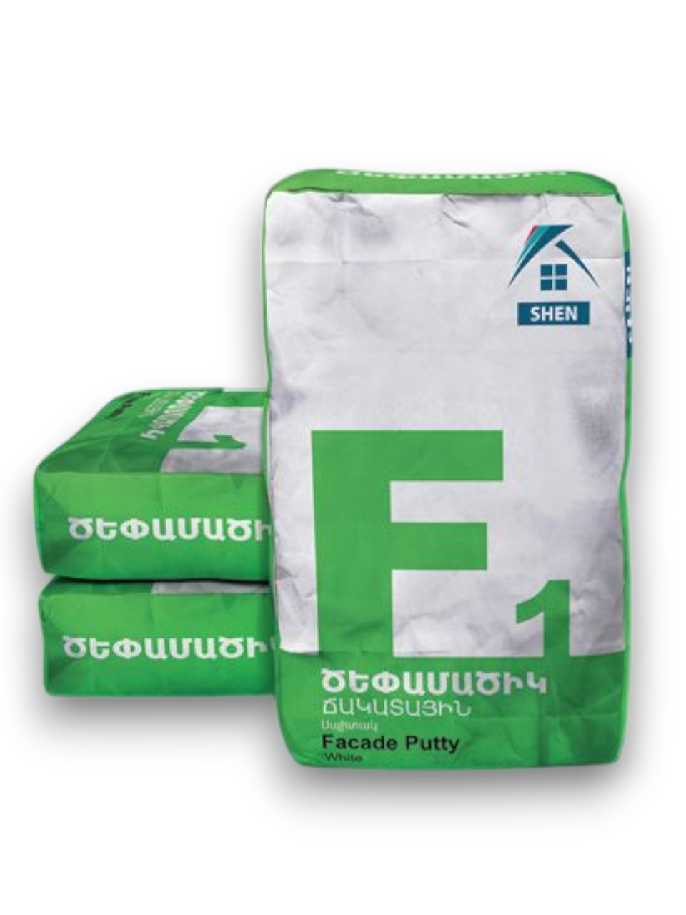 Шпаклевка фасадная  F1 20кг Shen (белый)
