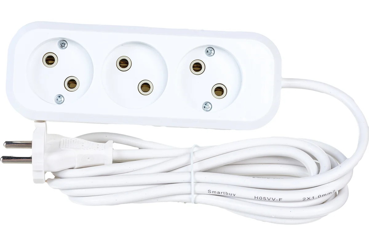 Удлинитель 3 гнезда 3 метра SMARTBUY