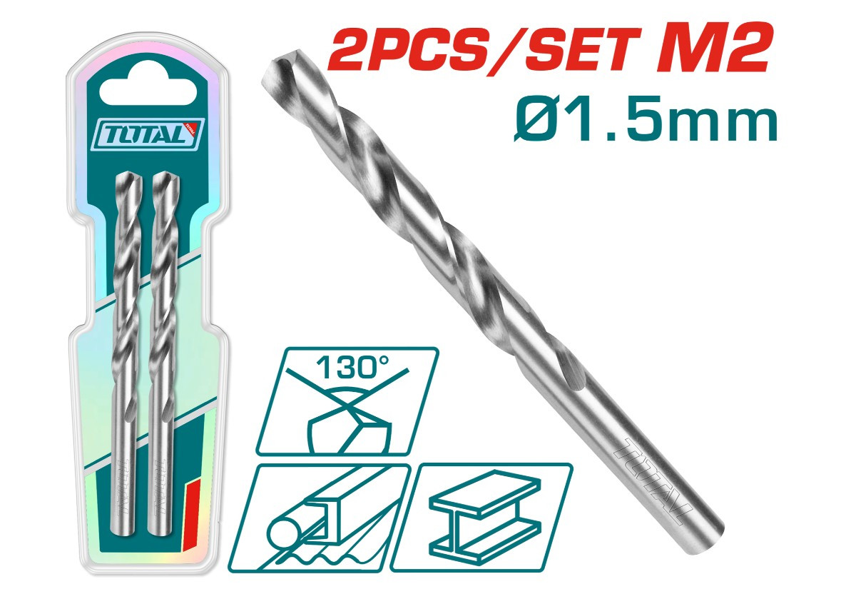 Сверло M2 HSS 1,5 мм TOTAL TAC1200152