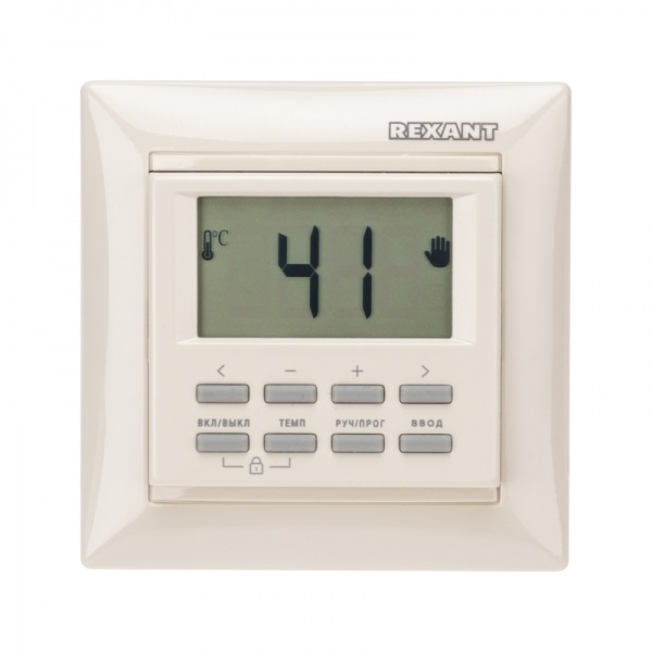 Терморегулятор программируемый,бежевый 16A  RX-527H Rexant