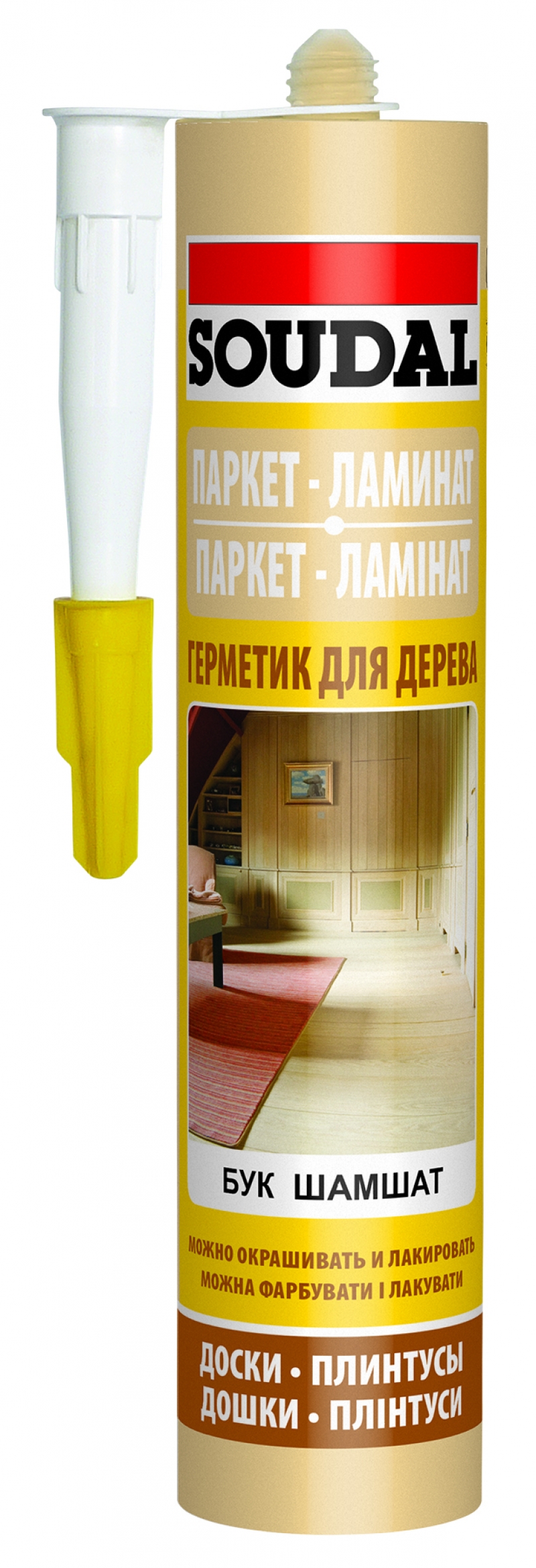 Герметик для дерева бук 280мл. SOUDAL