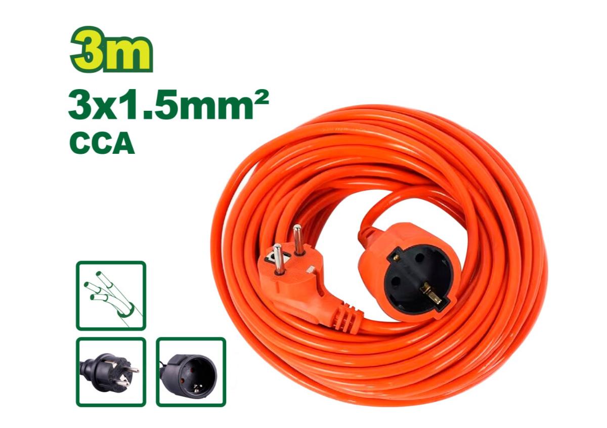 Երկարացման լար 3մx1.5մմ² DYLLU DTEJAG01