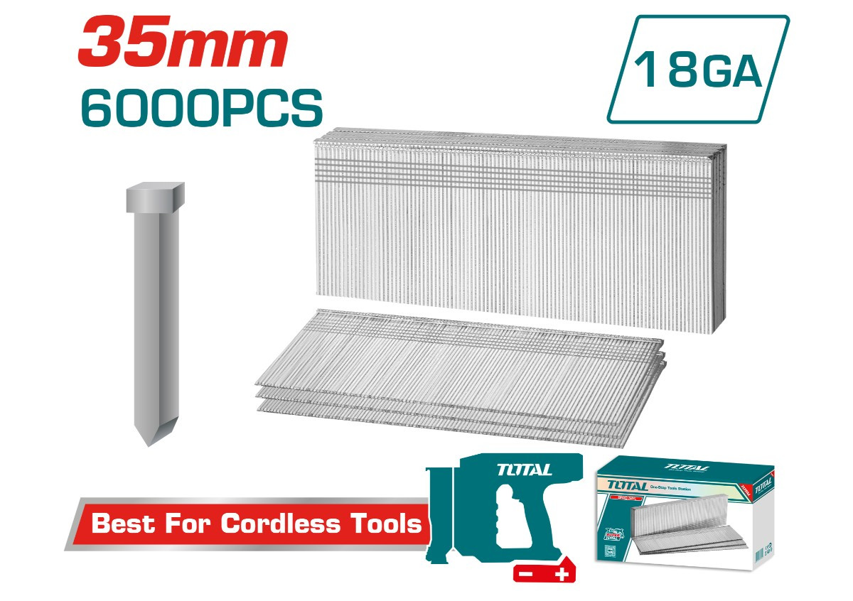 Մեխեր մեխ կրակող գործիքի 6000 հատ TOTAL TAC918356