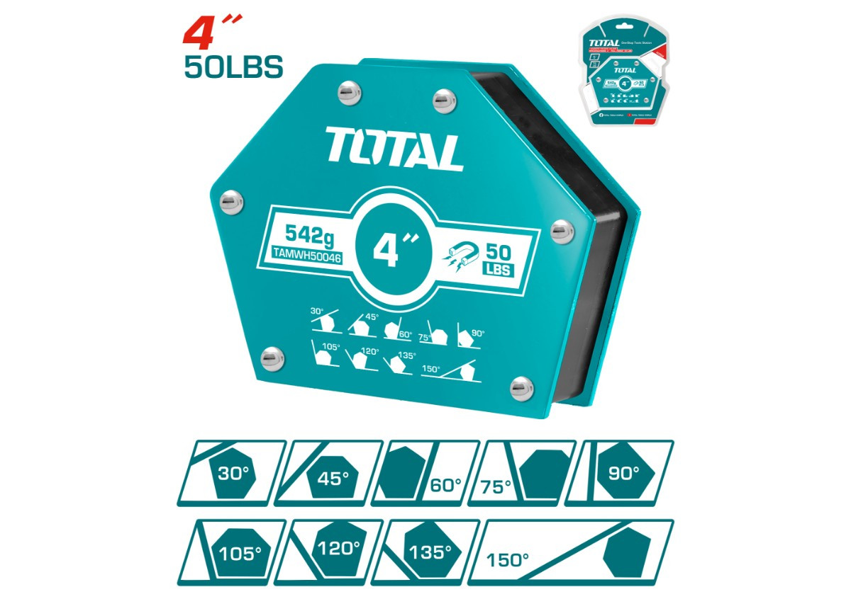 Եռակցման մագնիս վեցանկյուն TOTAL TAMWH50046