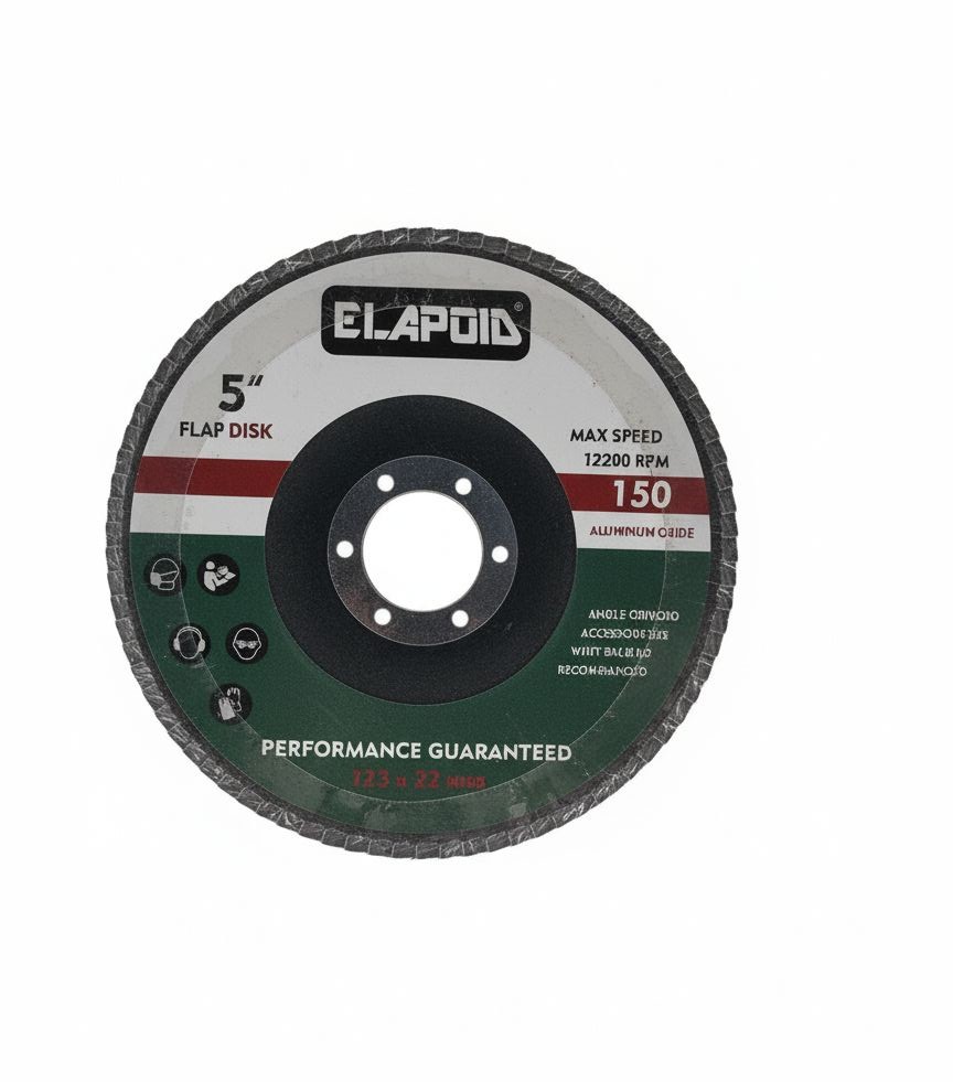 Հղկող ֆլեպ սկավառակ  կապույտ 125*150P  Elapoid