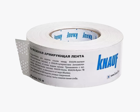 Ամրացնող ժապավեն ծակոտկեն թղթից RU (50մ) Knauf
