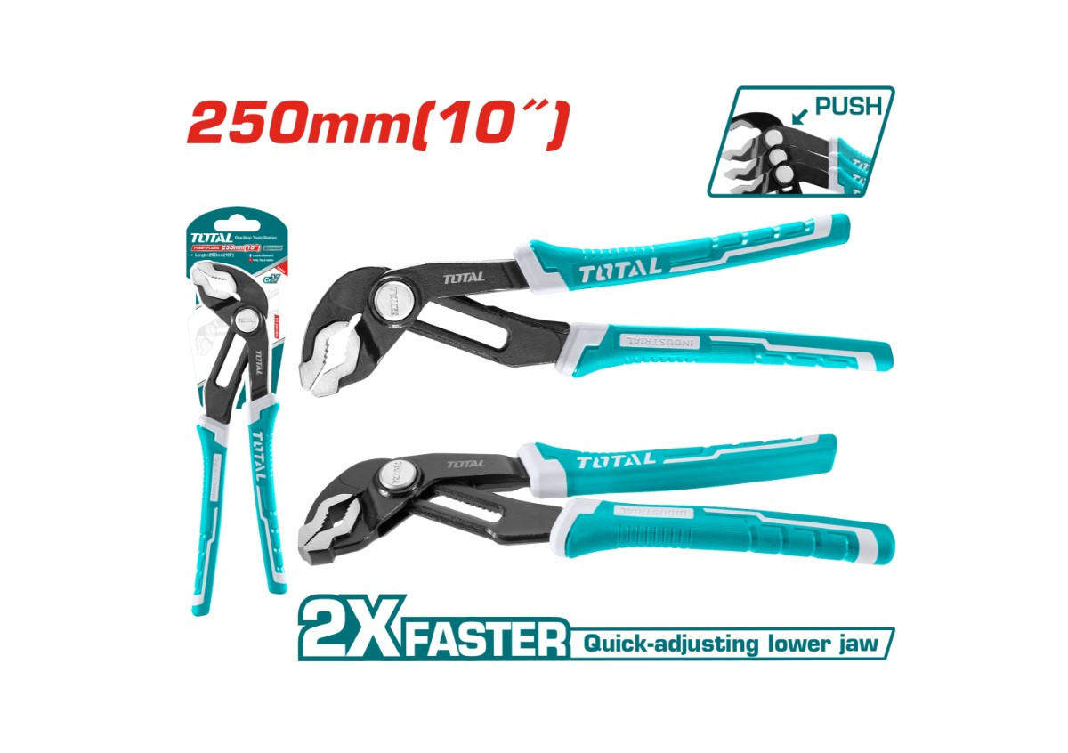 Переставные клещи 250мм TOTAL THTJ381006