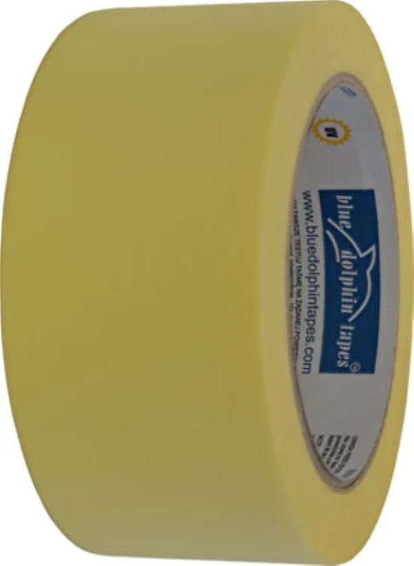Лента малярная желтая  25мм*50м BlueDolphin