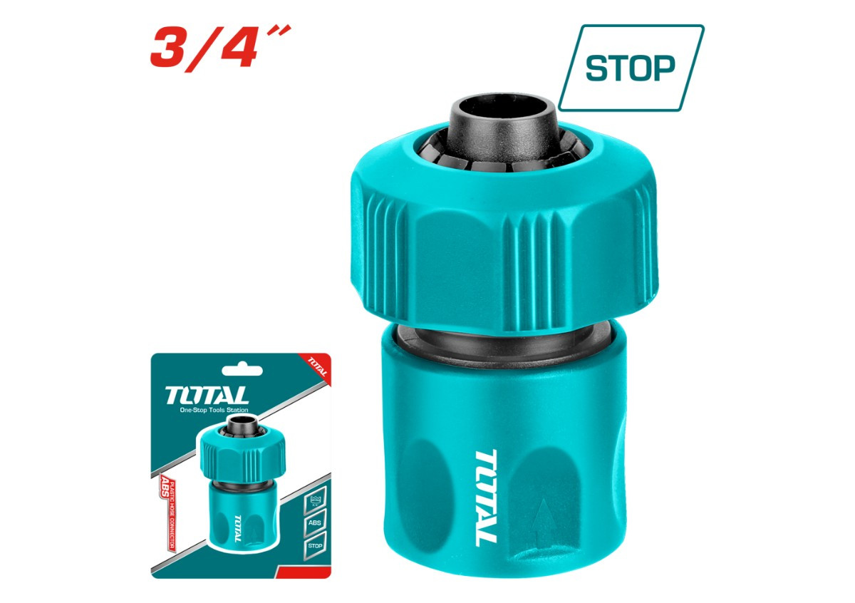 Соединитель для шланга пластиковый   3/4''  THHCS63402 TOTAL