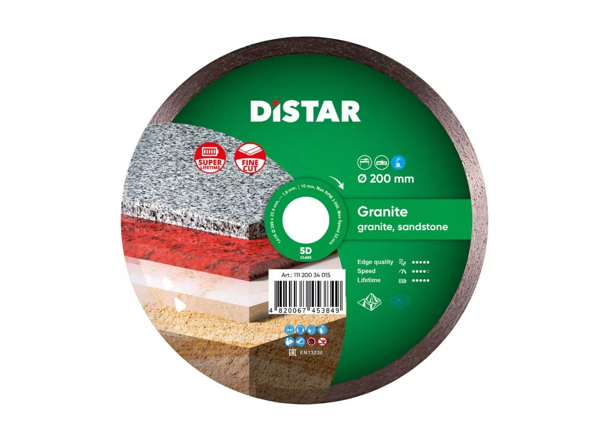 Диск алмазный 1A1R 200мм Granite Distar 11120034015