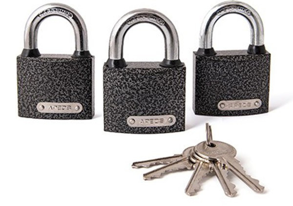 Կողպեք կախովի 3 հատ Apecs PD-01-50-Blister (3Locks+5Keys) 00028741 Apecs