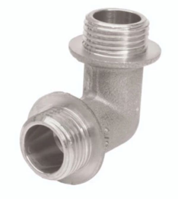 Угольник 1", НР-НР, никелированный APE